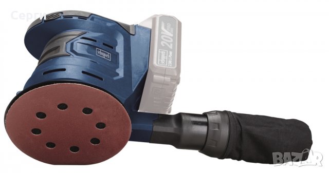 Акумулаторен шлайфмашина Scheppach COS125-20ProS, Син, снимка 2 - Други инструменти - 31321291