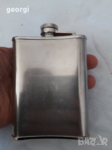 Малка иноксова бутилка за уиски, снимка 6 - Колекции - 31535106