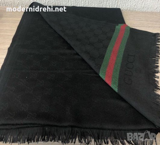 Дамски шал кашмир и вълна Gucci код 84, снимка 1 - Шалове - 32044738