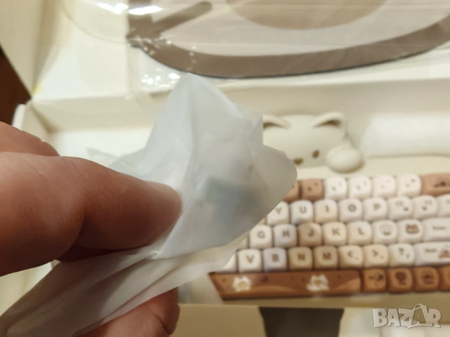 Yunzii C68 безжична механична клавиатура коте – RGB, за момичета и жени, нова, снимка 6 - Клавиатури и мишки - 54216296