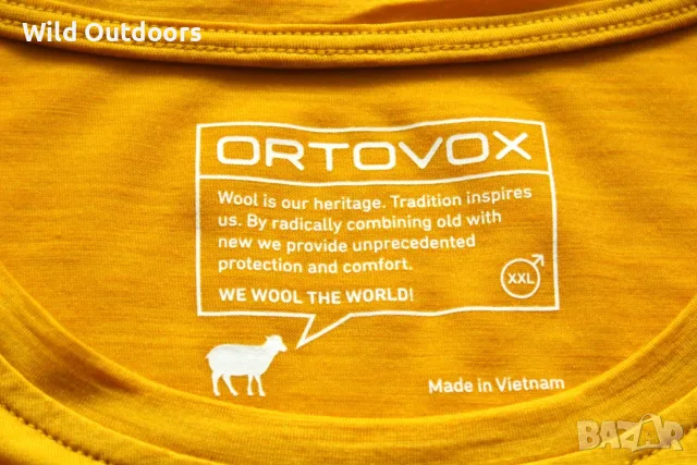 ORTOVOX 150 Cool logo Radio T-shirt - мъжка мерино тениска, размер XXL, снимка 6 - Спортни дрехи, екипи - 55804203