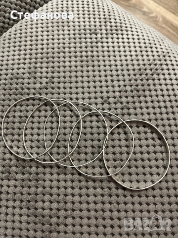 Сребърна твърда гривна, снимка 4 - Колиета, медальони, синджири - 52794237