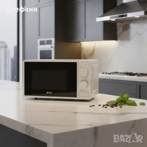 Микровълнова фурна VOX M-30, 700W, 20л с механичен таймер, снимка 2 - Микровълнови - 56180512
