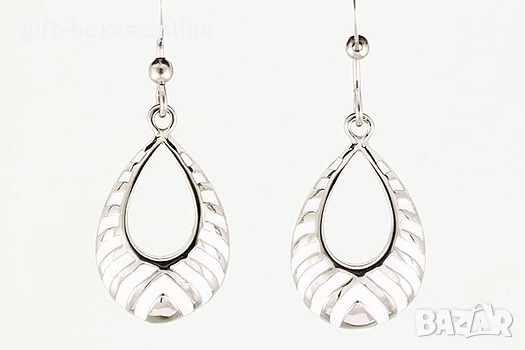 Нежни обеци от стомана, снимка 2 - Обеци - 52334726