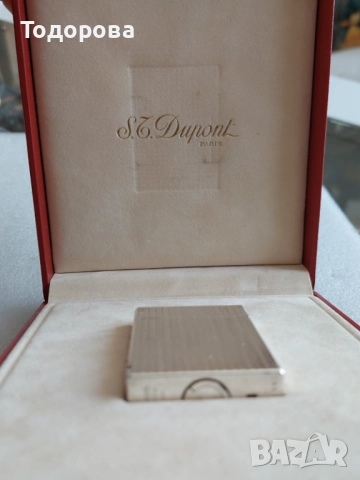 Сребърна Запалка Дюпонд(S.T.Dupont lighter) с оригинална кутия и документи, 800 лв