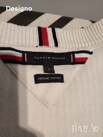 Оригинален памучен пуловер Tommy Hilfiger, снимка 3 - Пуловери - 53742869