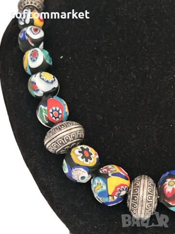 Колие/ огърлица Мурано, снимка 3 - Колиета, медальони, синджири - 52723065