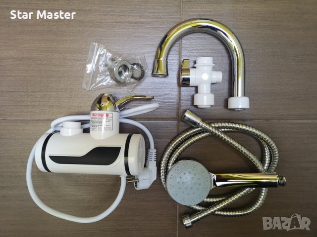 Проточен бойлер Водонагревател Смесител за вода с душ 3000W Нагревател за вода, снимка 3 - Бойлери - 28056964