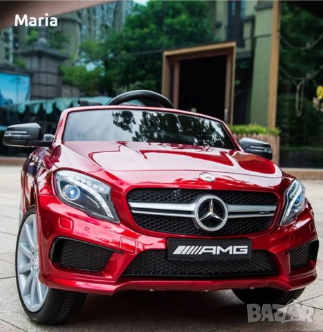 Акумулаторен джип Mercedes GLA45 12V батерия,MP3, с меки гуми с Кожена седалка, снимка 2 - Детски велосипеди, триколки и коли - 39001281