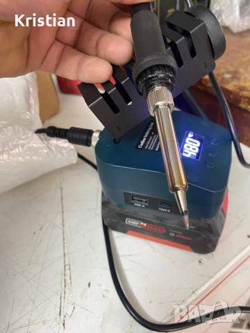 Поялник BOSCH 18v , снимка 4 - Поялници и запояване - 52421164