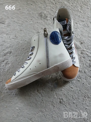 Кожени кецове Golden Goose, снимка 5 - Кецове - 51174441