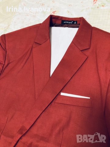 Червено елегантно мъжко сако в Сака в с. Гурмазово - ID38245655 — Bazar.bg