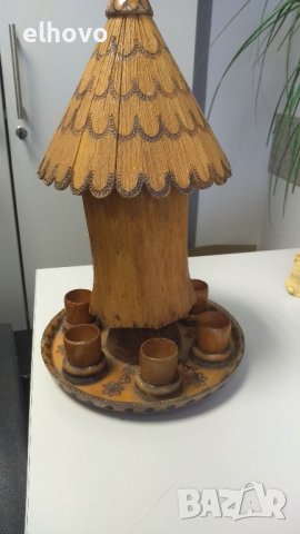 Дървен диспенсър за шотове, снимка 2 - Други ценни предмети - 39026498