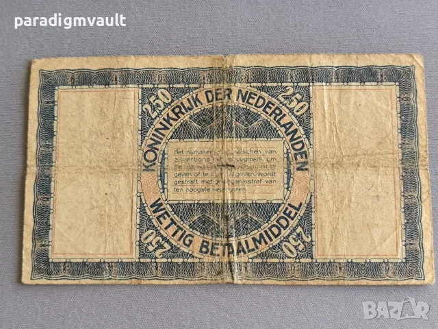 Банкнота - Нидерландия - 2.50 гулдена (сребро) | 1938г., снимка 2 - Нумизматика и бонистика - 56137576