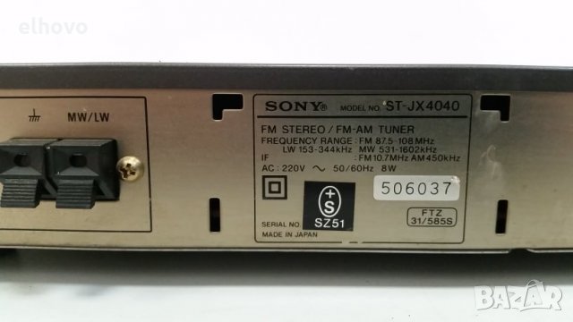Стерео тунер Sony ST-JX 4040, снимка 4 - Ресийвъри, усилватели, смесителни пултове - 29689587