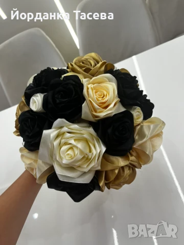 Уникални букети от сатенени рози за вашия специален повод , снимка 12 - Други - 50980991