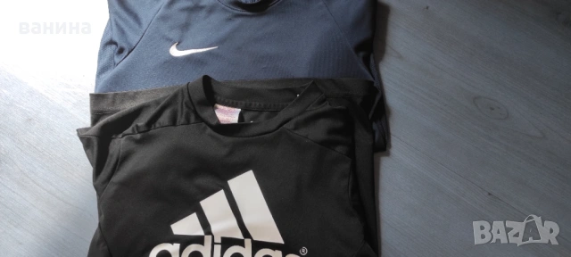 Три броя тениски adidas и nike за момче 140