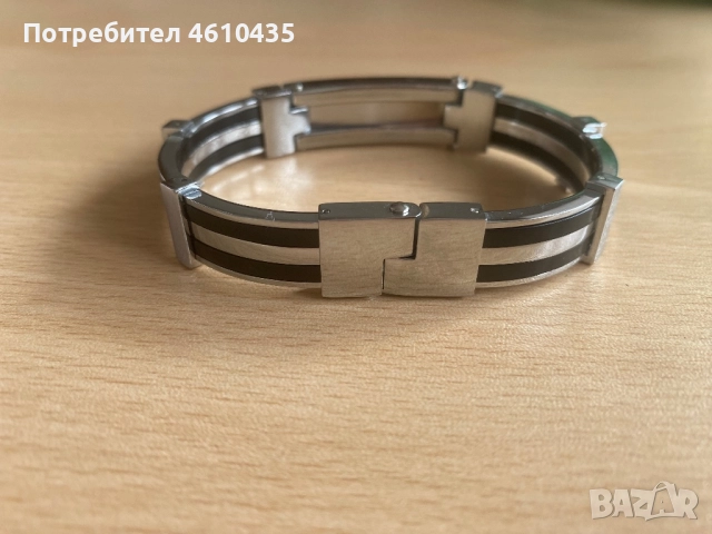 Мъжка гривна на BVLGARI (Реплика), снимка 2 - Гривни - 51910767