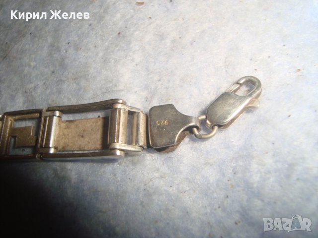 СТАРА СРЕБЪРНА КРАСИВА МАЙСТОРСКА АРТ ДЕКО СТИЛ ГРИВНА СРЕБРО 925 с ЛЕКА ЗАБЕЛЕЖКА! 27157 , снимка 8 - Гривни - 36795669