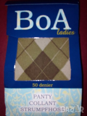 Boa ladies-50 DEN- Нов плътен чорапогащник в каре- 4 големина, снимка 10 - Бельо - 31126871