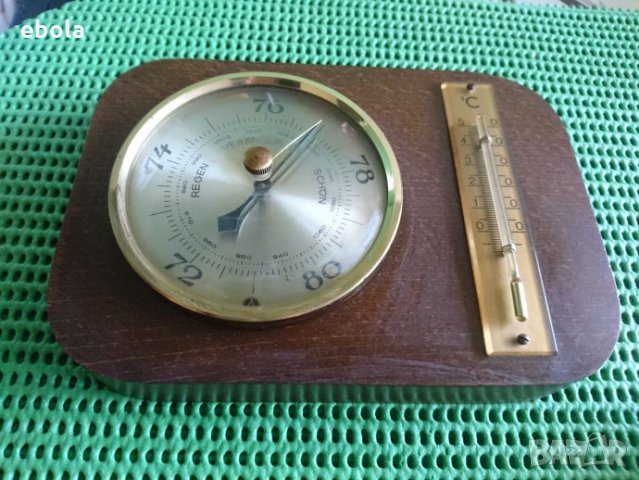 Барометър и термометър , снимка 2 - Антикварни и старинни предмети - 29482165