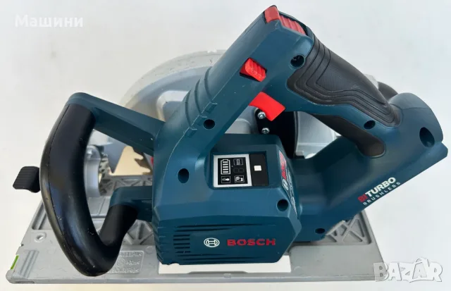 BOSCH GKS 18V-68 GC - Безчетков циркуляр 2x18V 5.0Ah перфектен!, снимка 4 - Триони и циркуляри - 55806711