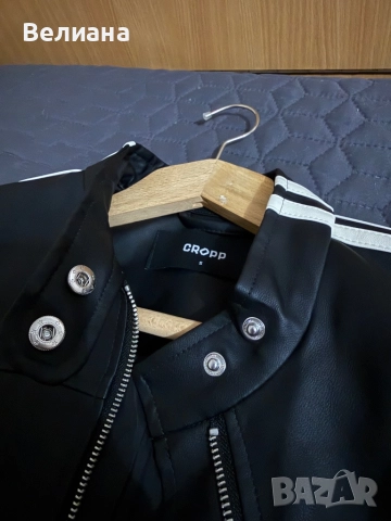 Дамско късо кожено яке CROPP, снимка 2 - Якета - 51965941