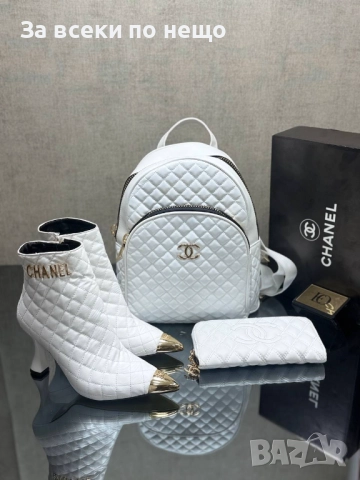 Chanel Дамска Бяла Раница Шанел Код SK117