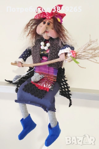 Кукла Баба Яга. Ръчно изработена., снимка 5 - Статуетки - 53005111