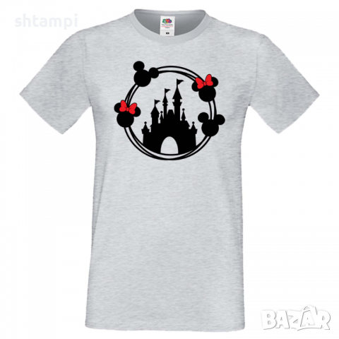 Мъжка тениска Disney Castle 1 Minnie Mouse,Подарък,Изненада,Рожден ден, снимка 4 - Тениски - 36575332