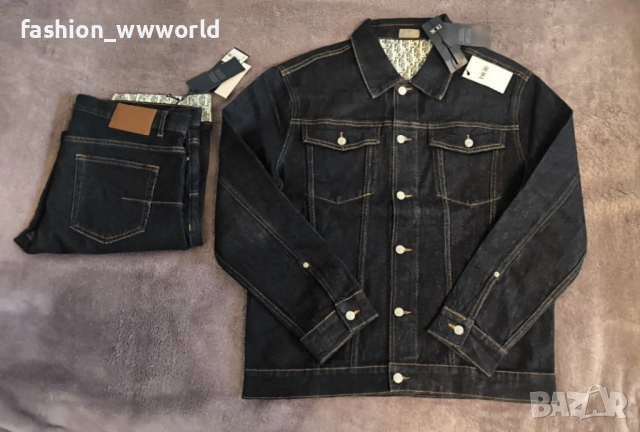 мъжки сет dior ,яке 50,дънки 34, снимка 4 - Костюми - 52541934