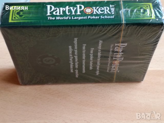 Карти за игра ''Party Poker'' Тесте, снимка 2 - Карти за игра - 29316292
