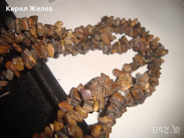 ТРОЕН ГЕРДАН ТИГРОВО ОКО ОТЪРЛИЦА АРТ РЪЧНА ИЗРАБОТКА 69471, снимка 12 - Колиета, медальони, синджири - 30695493