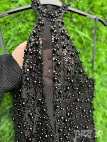 рокля с пера и перли , снимка 4 - Рокли - 51629067