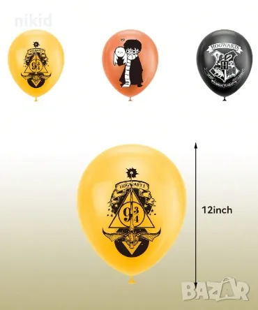 Хари Потър harry potter Обикновен цветен надуваем латекс латексов балон парти хелий или газ, снимка 8 - Други - 31217590