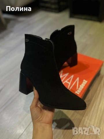 Елегантни черни боти на ток – TendenZ, обувани веднъж