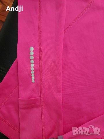 2 броя  дамски спортни блузи цвят циклама, снимка 3 - Блузи с дълъг ръкав и пуловери - 31734946