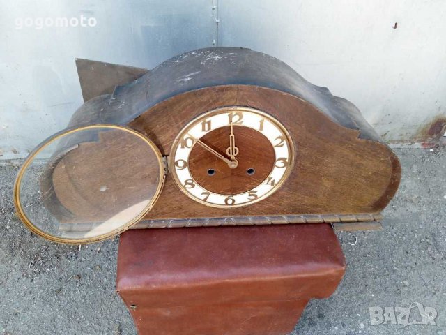 Оригинален стар каминен настолен часовник Механичен, снимка 3 - Антикварни и старинни предмети - 29707562