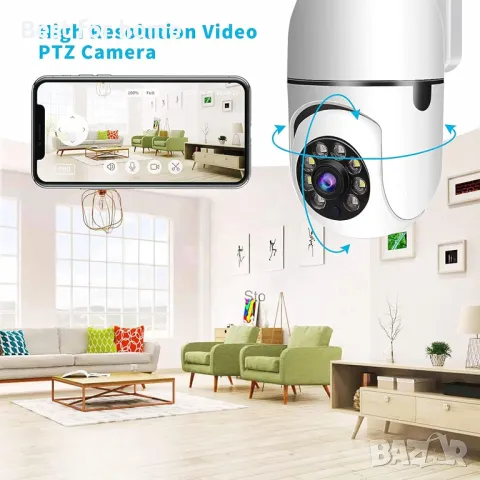 Въртяща се Wifi камера Jaxenor с директно включване в контакт, снимка 2 - Камери - 47649270