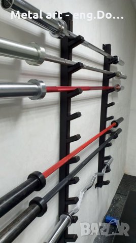 Стойка за лостове за монтаж на стена, снимка 3 - Фитнес уреди - 31485847