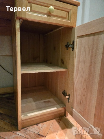 Бюро от масивен чам - стабилно, в отлично състояние , снимка 5 - Бюра - 53028868