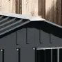 vidaXL Кучешка къща антрацит 116,5x153x81,5 см поцинкована стомана, снимка 4