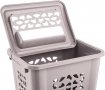 Кош за пране Keeeper с прорез и шарнирен капак, 60л, снимка 3
