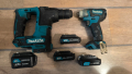 Акумулаторен перфоратор MAKITA HR166DSMJ ,ударен гайковерт Makita TD110DSME - 10.8V Li-Ion , снимка 3
