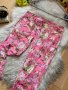 Розов панталон с цветя, снимка 2