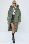 Зелени дълги дамски зимни якета , снимка 7