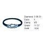 Златна мъжка гривна с диаманти Fred Force 10 0,96Ct. чистота:VS модел:43081-1, снимка 5