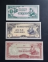 Японски окупирани територии.
Втора Световна война.
 1 ,5, 10 рупии.
3 бройки.
UNC.
, снимка 1