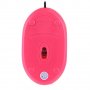 Оптична светеща USB мишка Weibo - розова, снимка 2