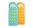 Надуваем дюшек Intex 18-Pocket, 188х71 см, PVC, с чашки, син/оранжев, снимка 1